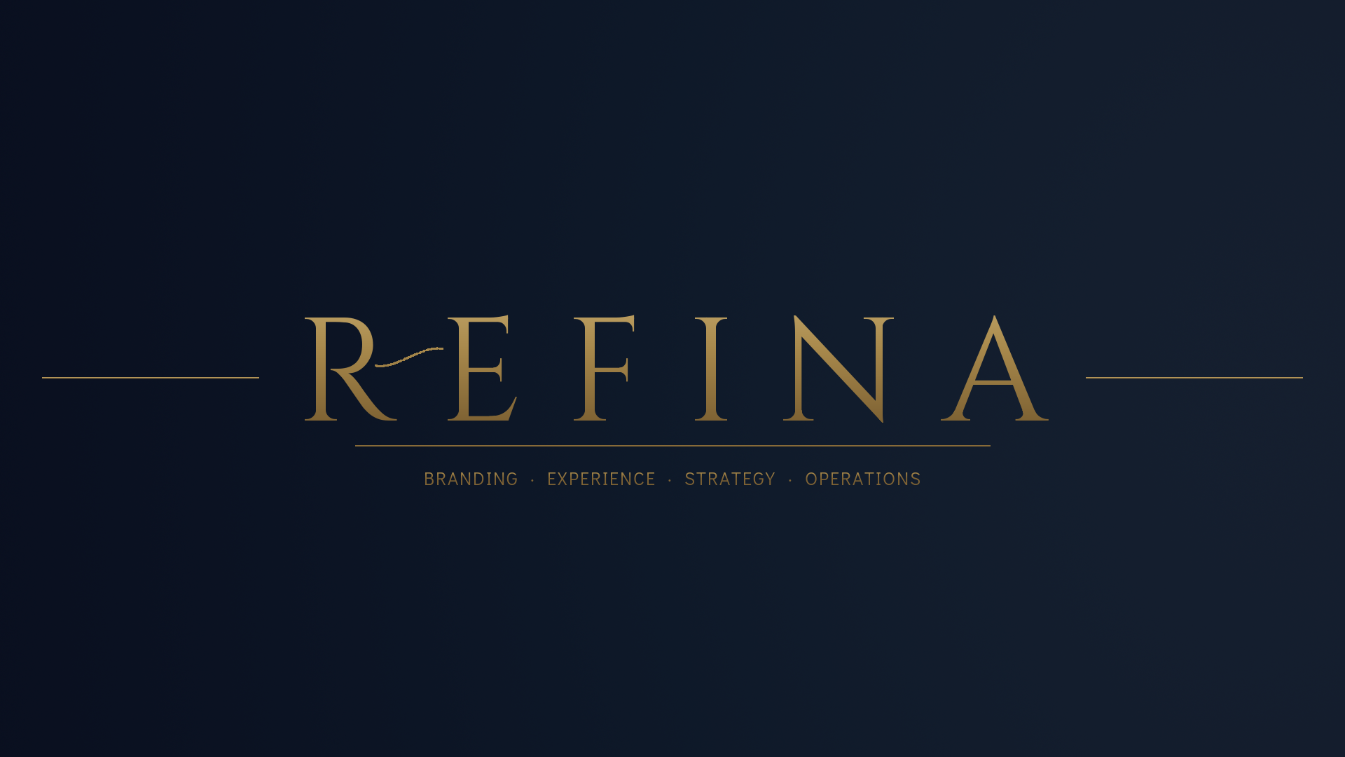 Refina — Brand Strategy, Identity, Digital, Experience, Operations